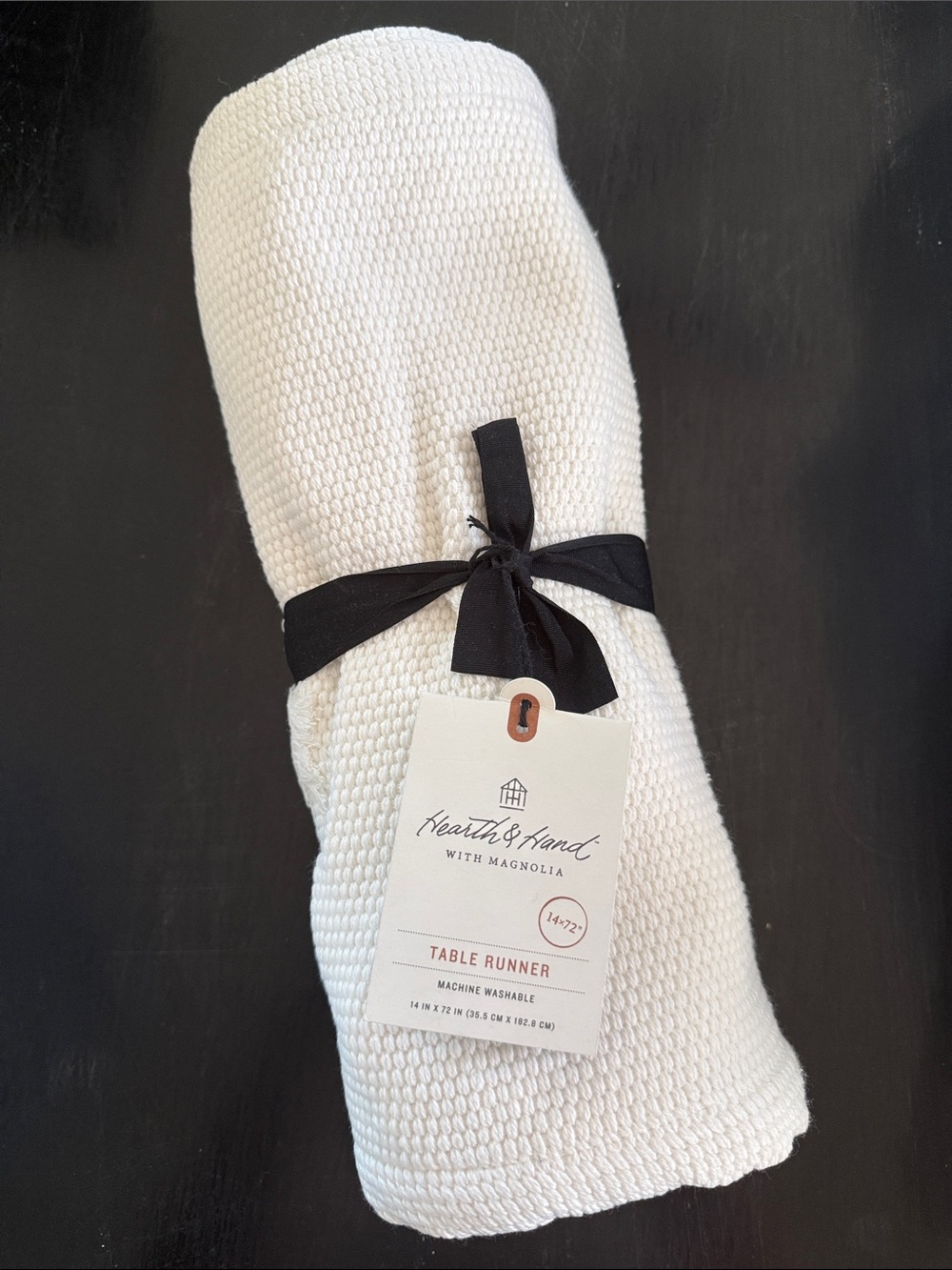 Hearth & Hand White Table Runner